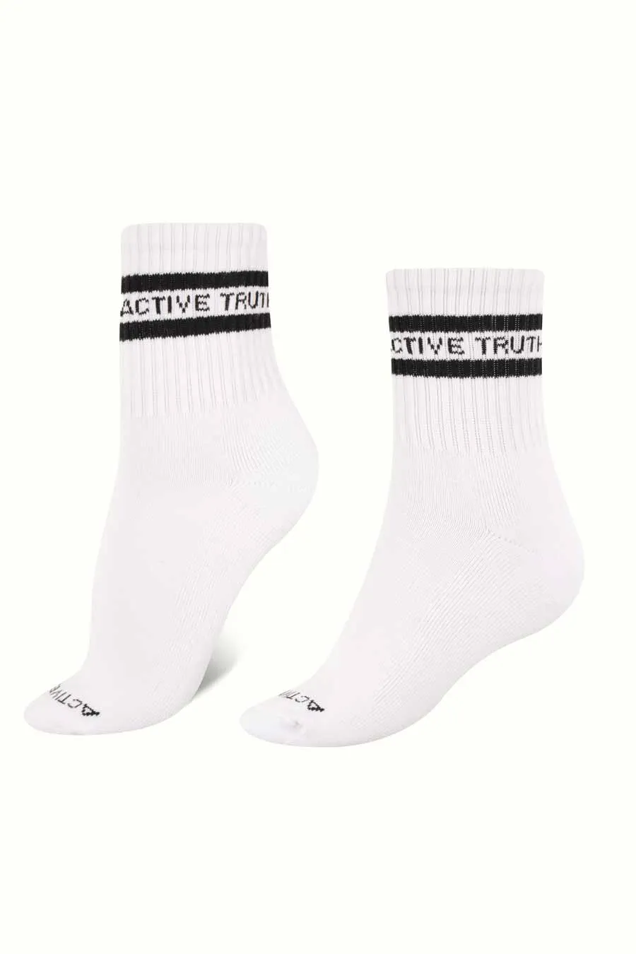 1/4 Crew Socks - 2 Pack - White