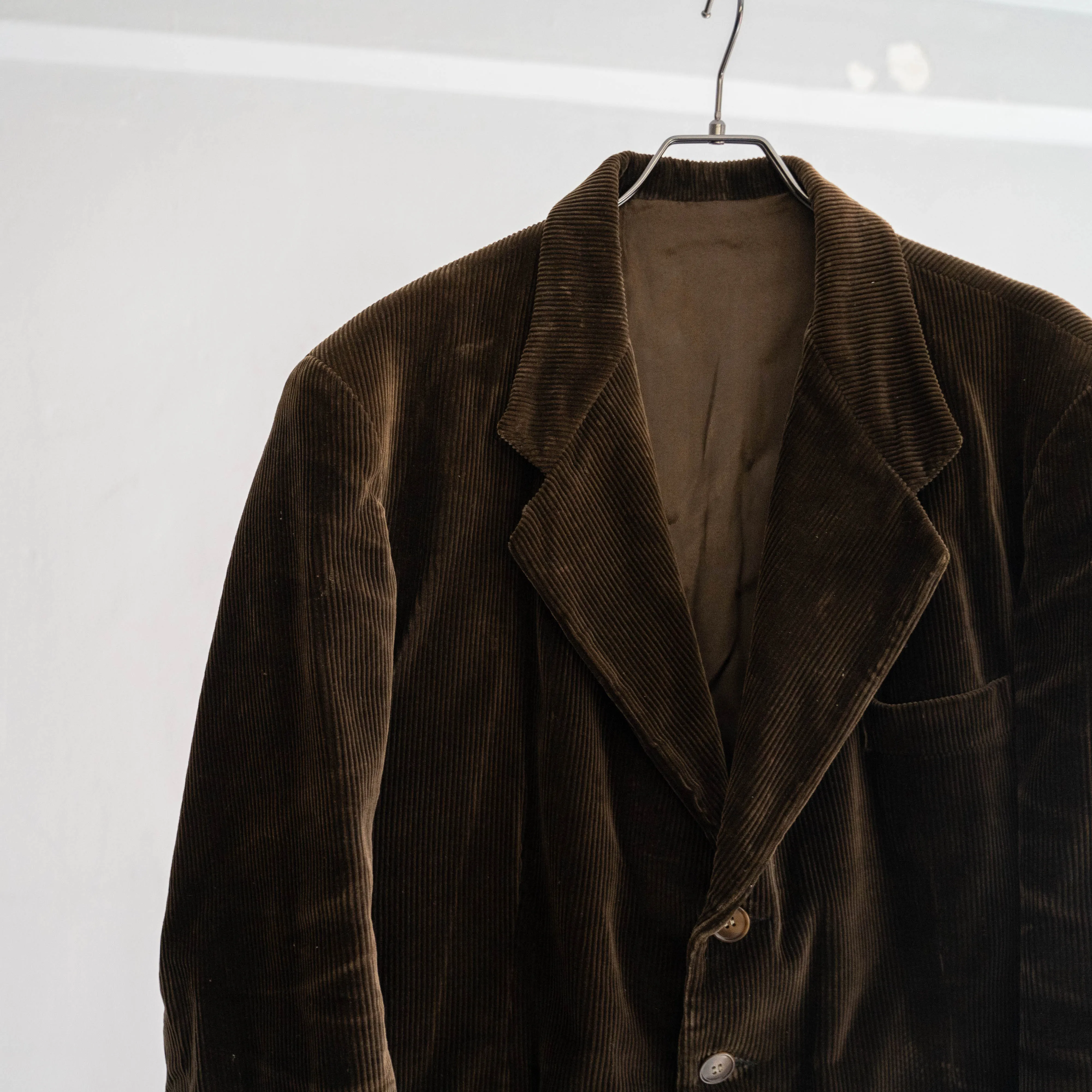 1950-60s France brown corduroy tailored jacket