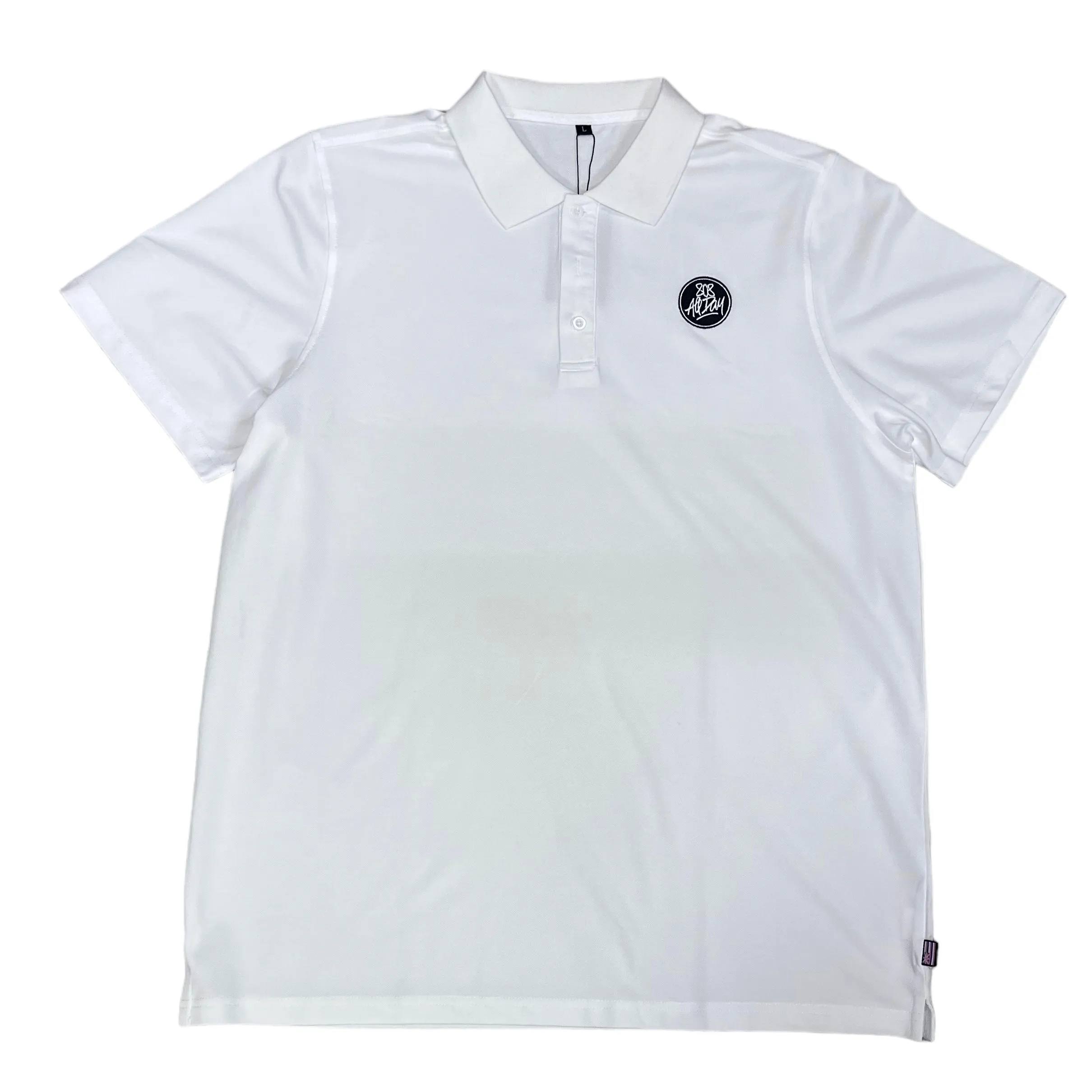 808ALLDAY White Golf Polo