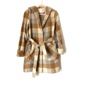 A New Day Hooded Belted Jacket- Size XS (Jana)