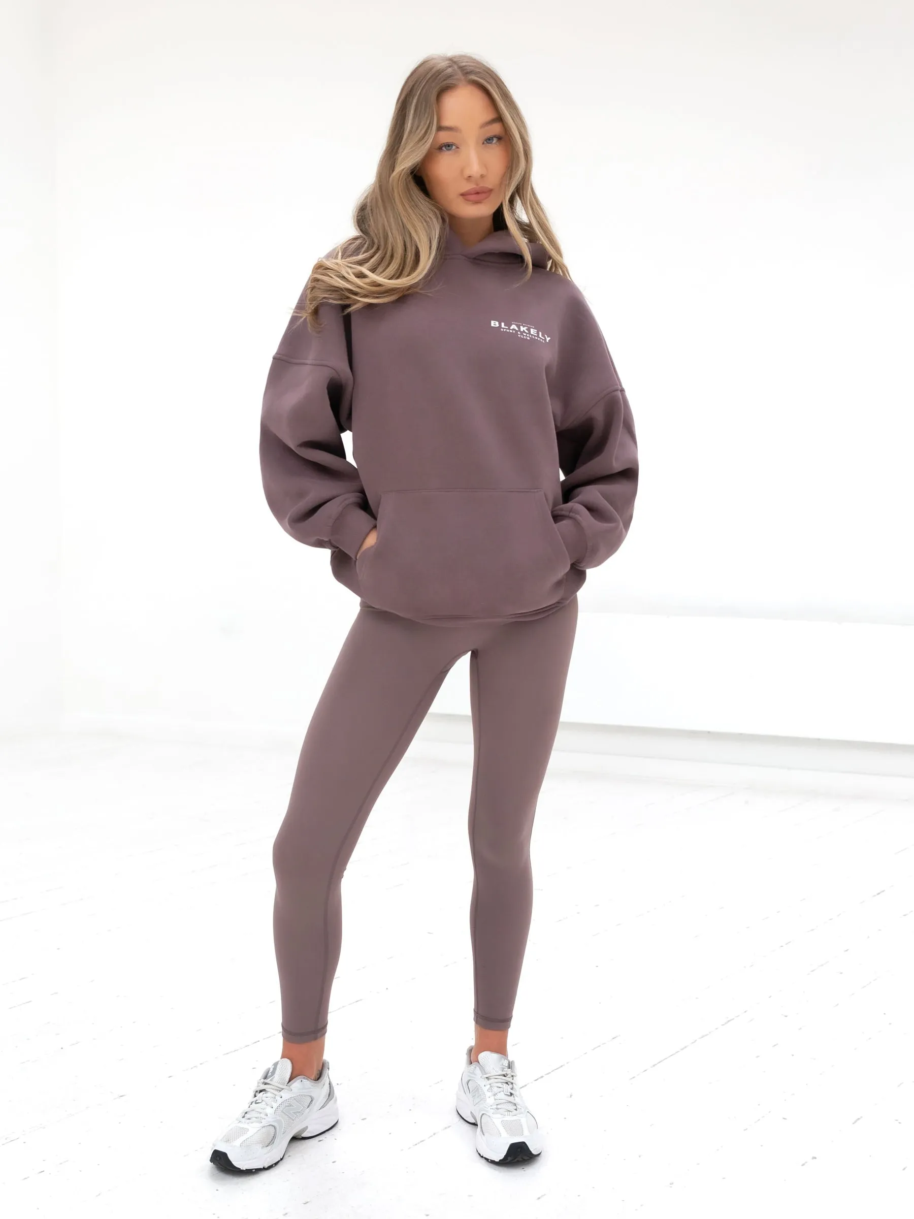 Active Studios Oversized Hoodie - Mauve Brown