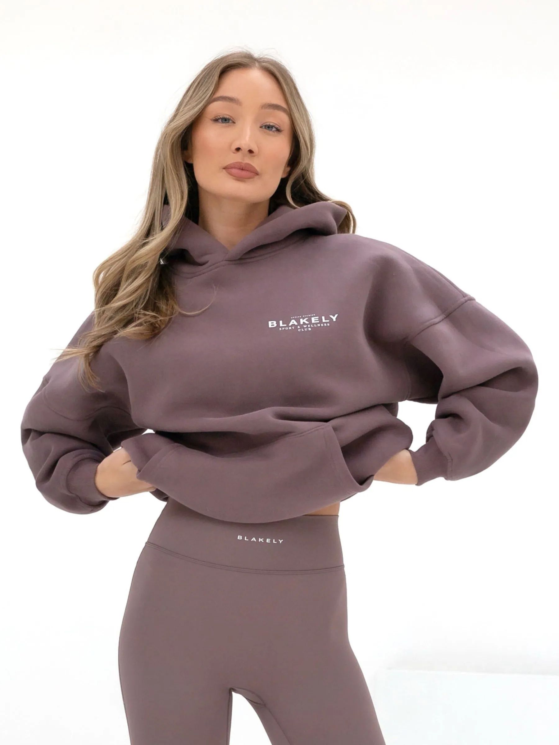 Active Studios Oversized Hoodie - Mauve Brown