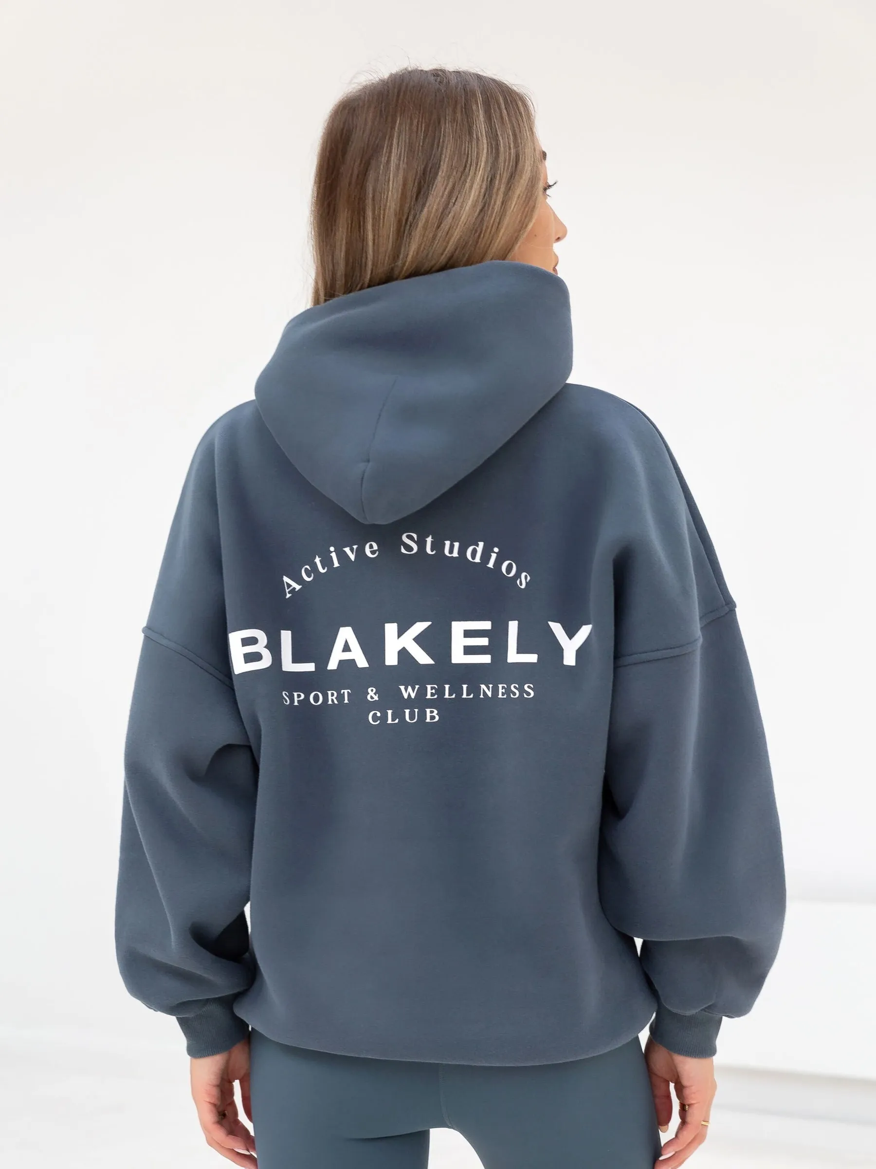 Active Studios Oversized Hoodie - Slate Blue