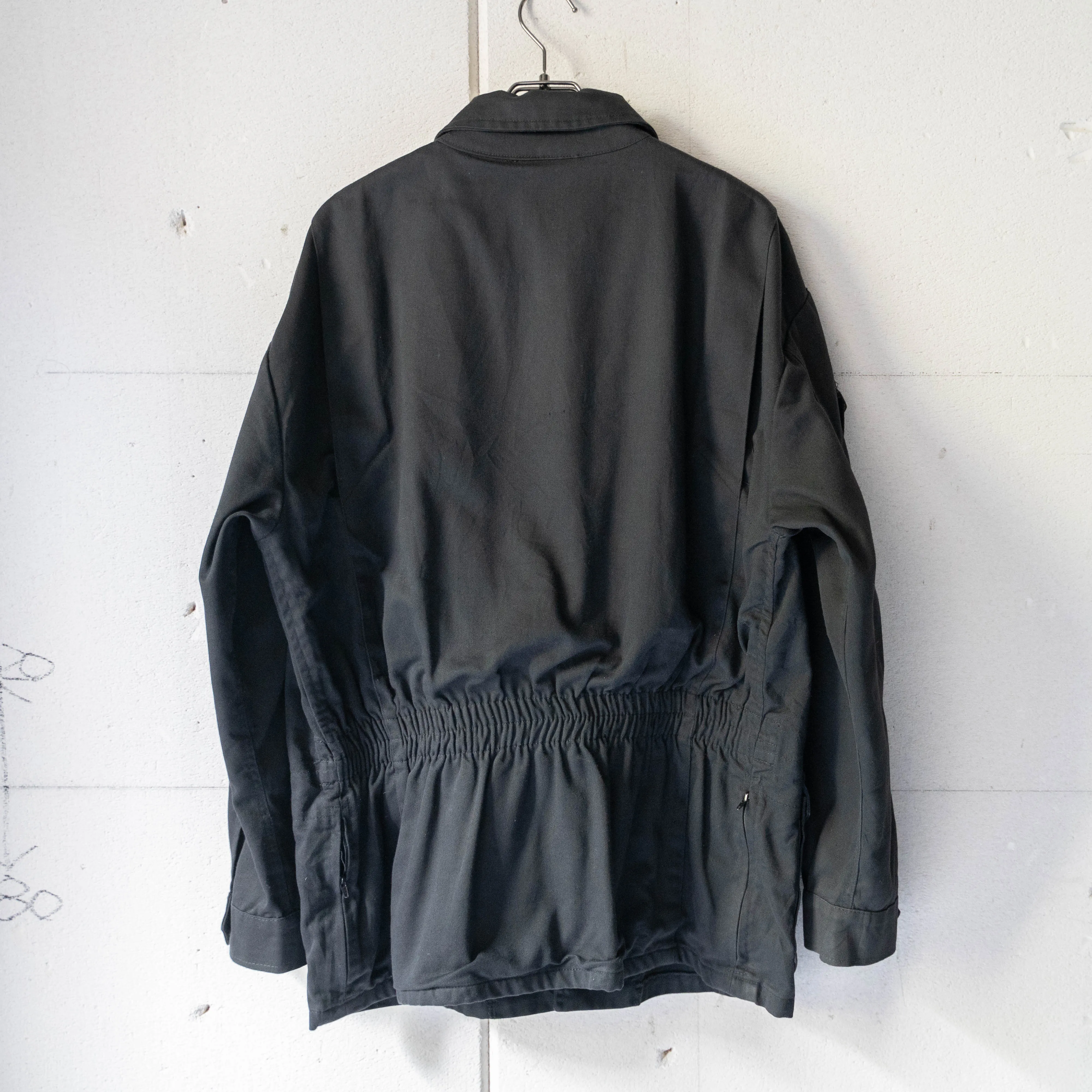 around 1990s Poland military black color combat jacket 'without epaulette'