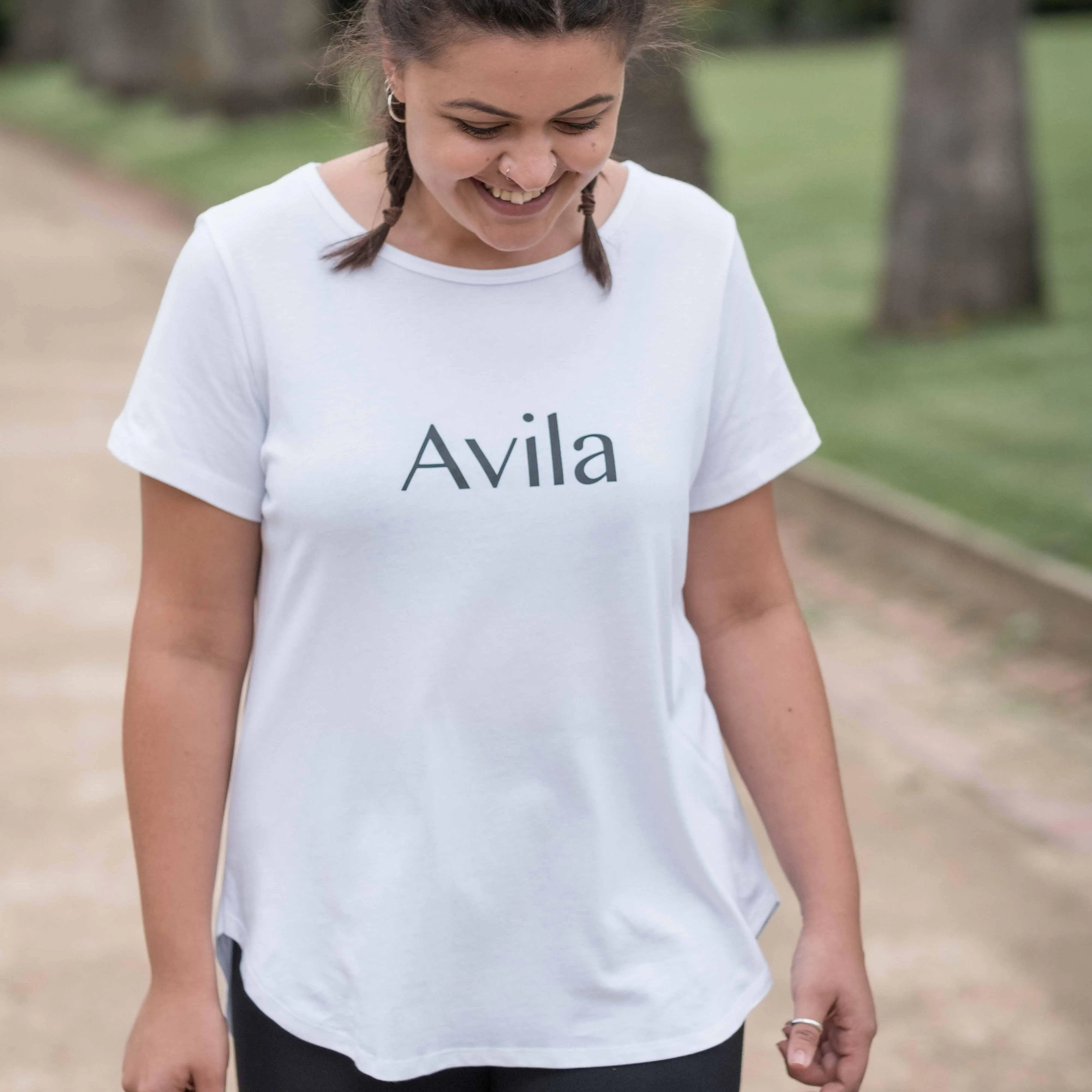 Avila logo T-shirt -White