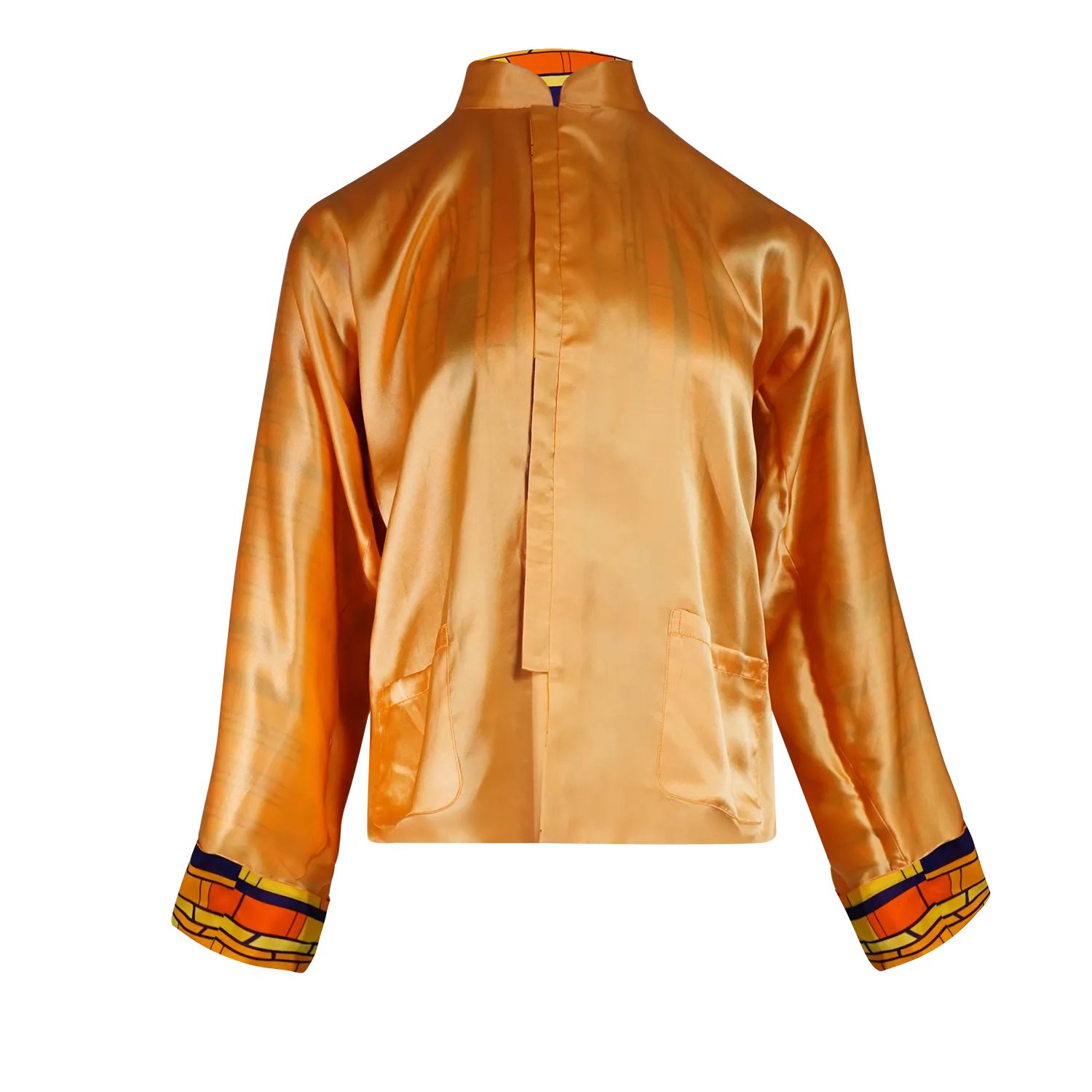 【BAMBOO】100% Silk Mini Tang Jacket