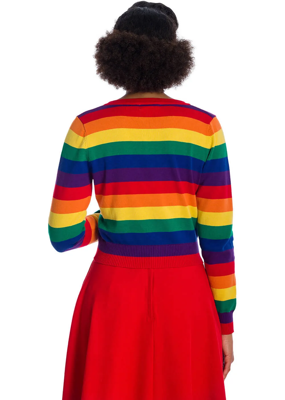 Banned Love Wins Rainbow 50's Cardigan Multicolour