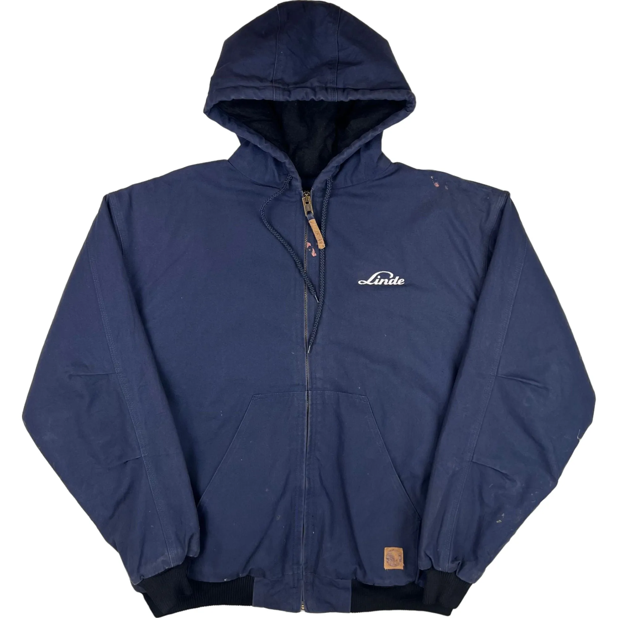 Berne Hooded Workwear Active Style Jacket Navy