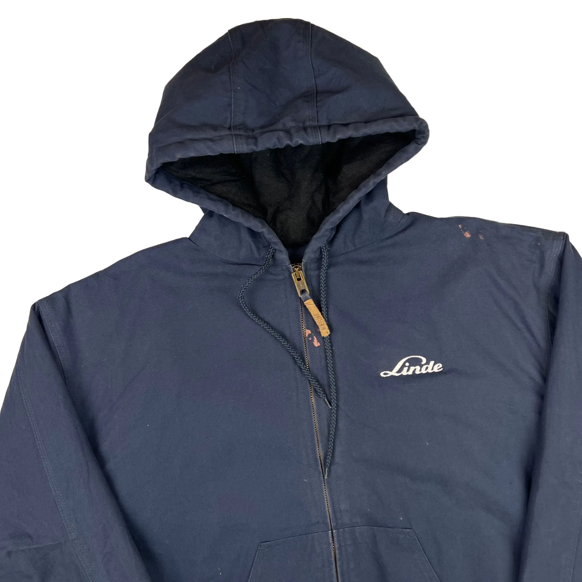 Berne Hooded Workwear Active Style Jacket Navy