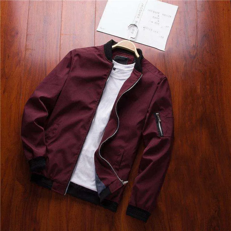 Bomber Zipper Jacket Casual