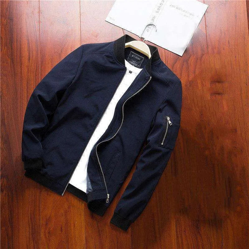 Bomber Zipper Jacket Casual