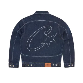 C-STAR STITCH-DOWN DENIM JACKET [DARK WASH]