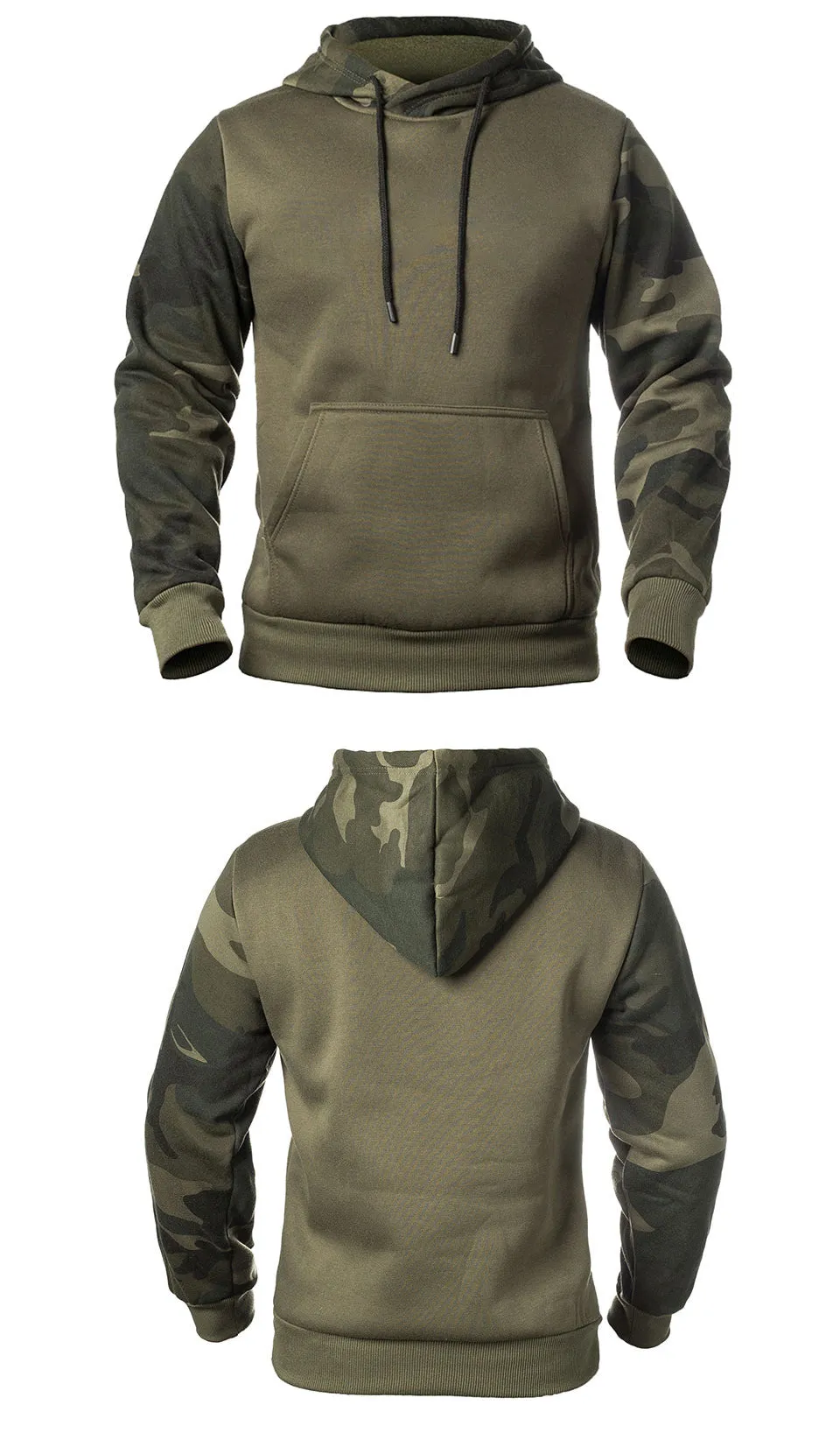 Camouflage Hoodie Soft Fleece Smart Fitting Top Jacket  | WY14A