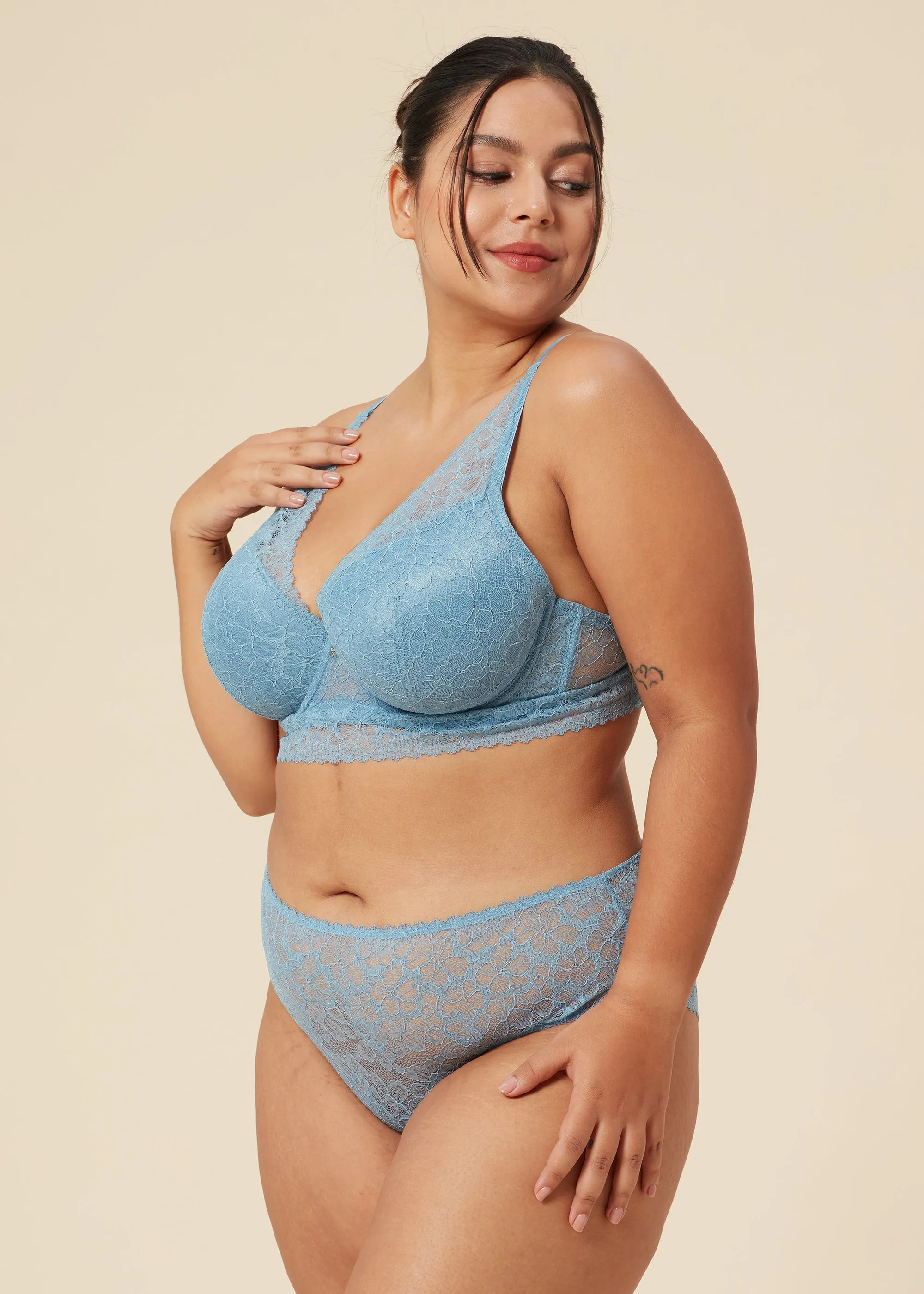 CANDICE Plus Comfort Sexy Recycled Lace Bra