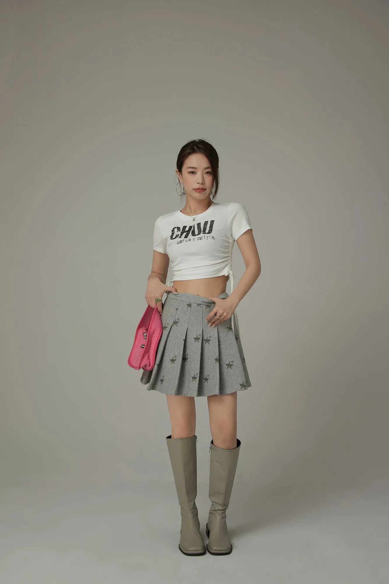 Chuu Star Pattern Pleated Skirt