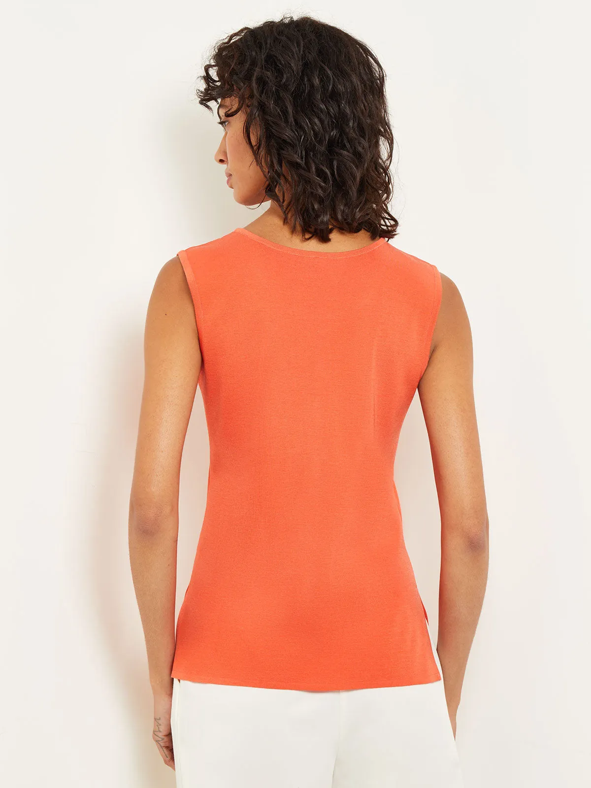 Classic Knit Tank Top, Spice