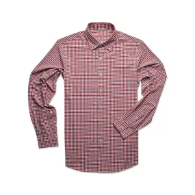 Deep Ellum Performance Woven Button Down - Crimson