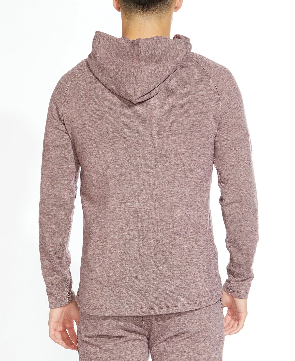 Deswell Knit Hoodie (Heather Burgundy)