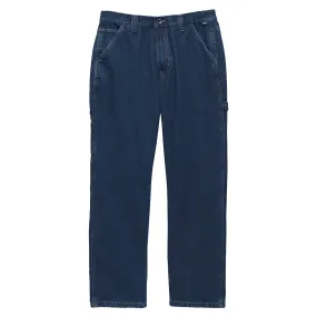 Drill chore relaxed carpenter pants - Dark denim