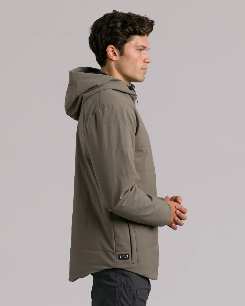 Drop-Cut Puffer Jacket