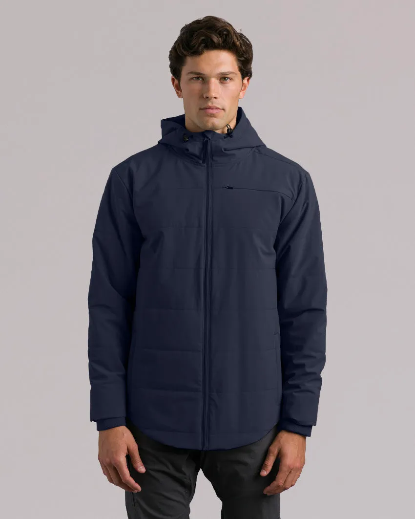 Drop-Cut Puffer Jacket