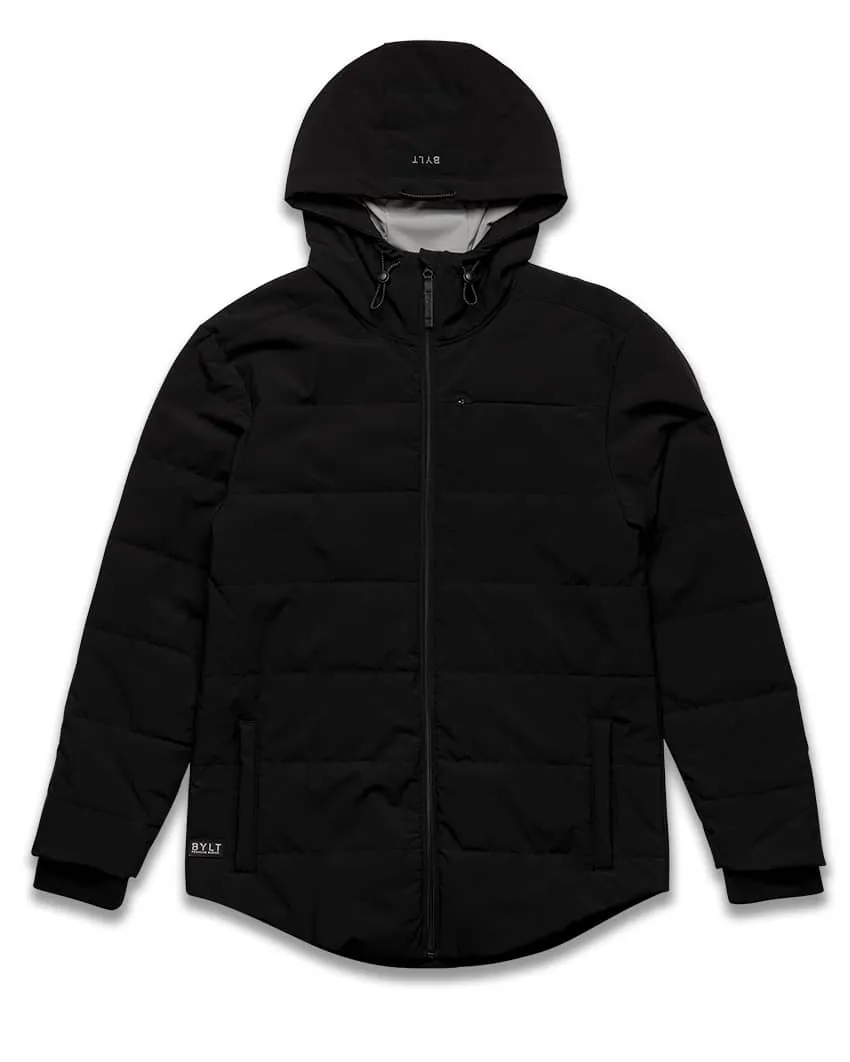 Drop-Cut Puffer Jacket