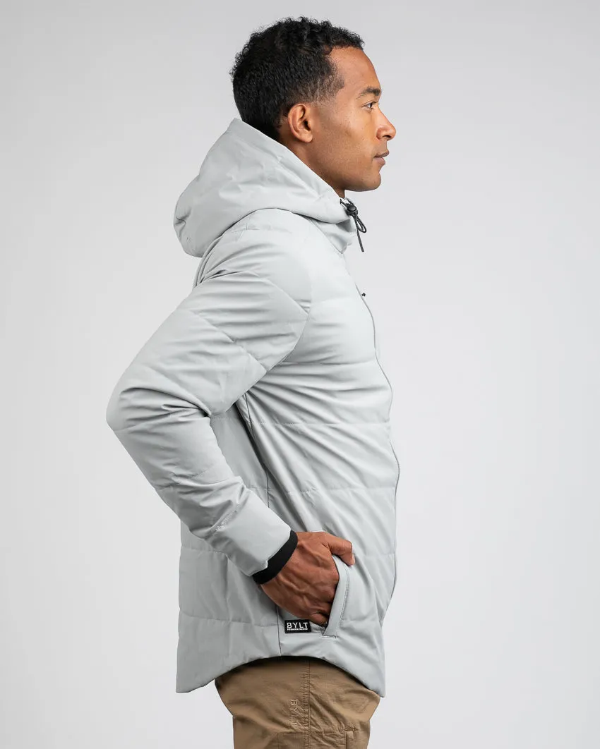 Drop-Cut Puffer Jacket