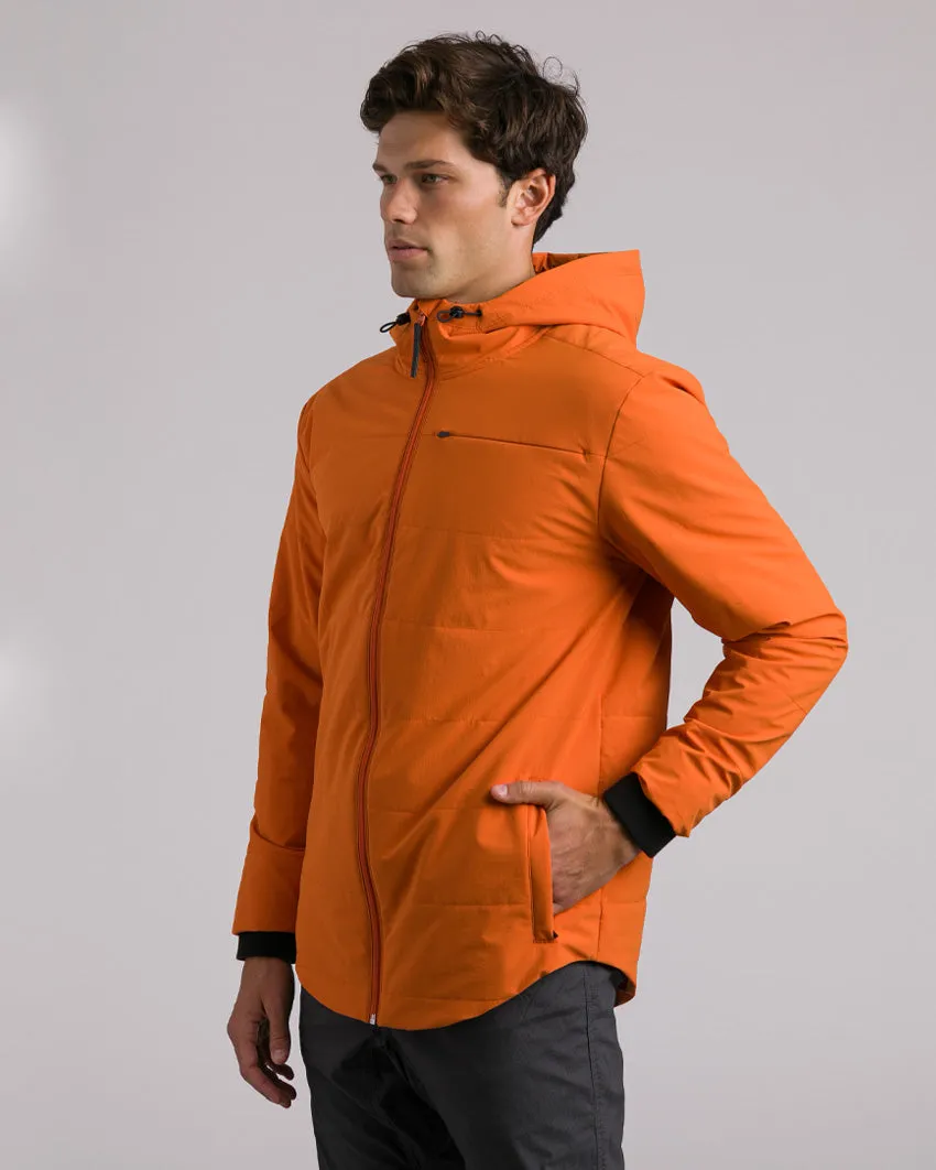 Drop-Cut Puffer Jacket