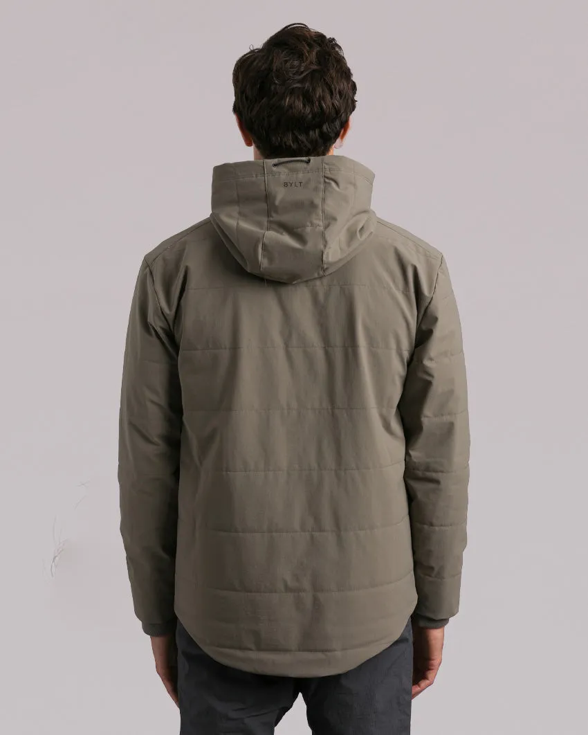 Drop-Cut Puffer Jacket