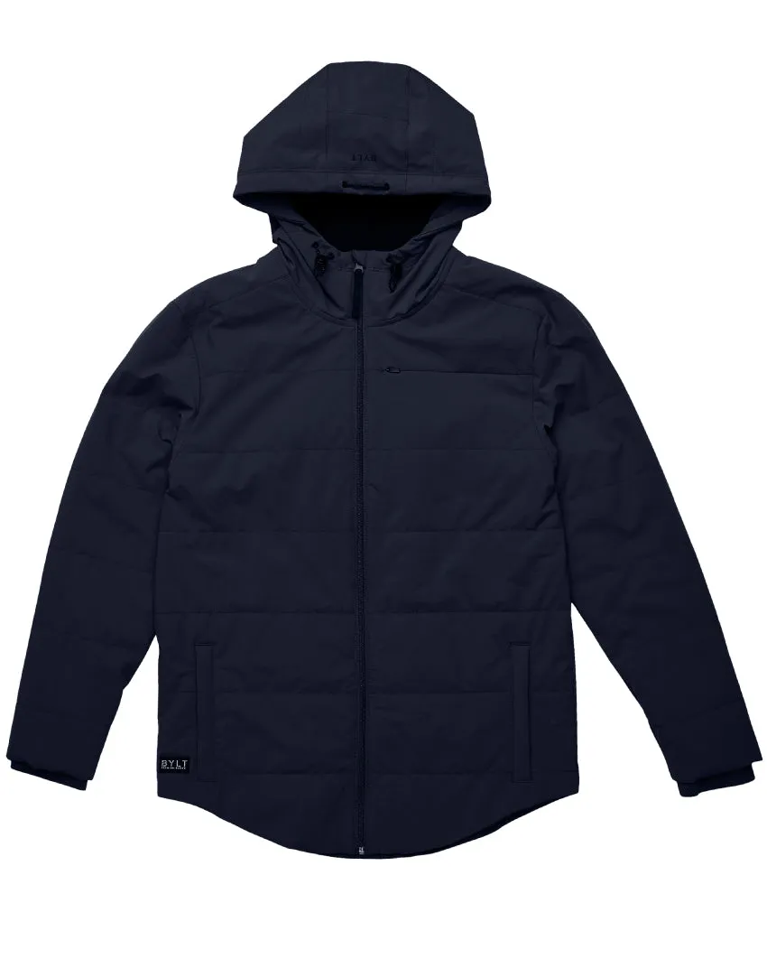 Drop-Cut Puffer Jacket