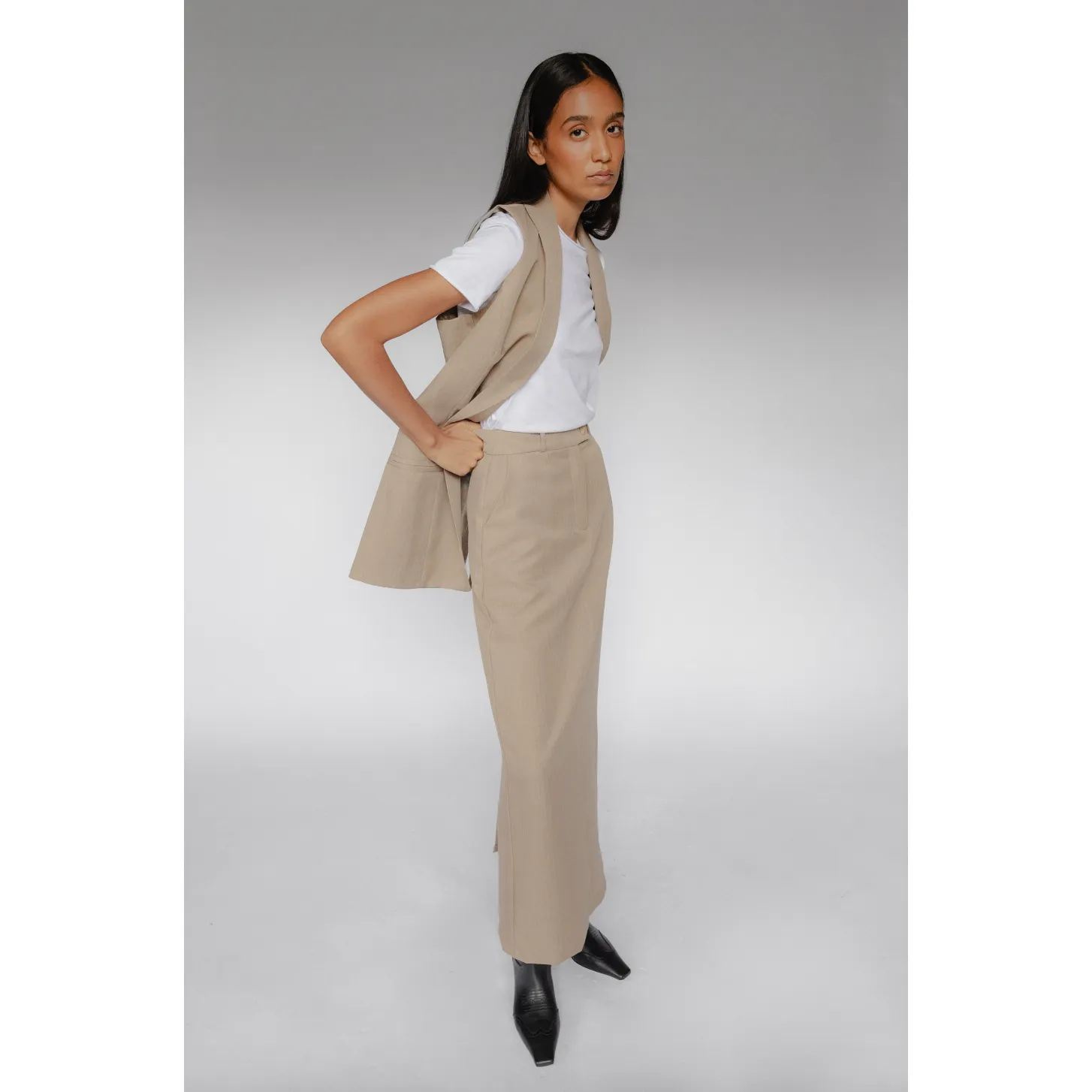 ELENA LONG PENCIL SKIRT