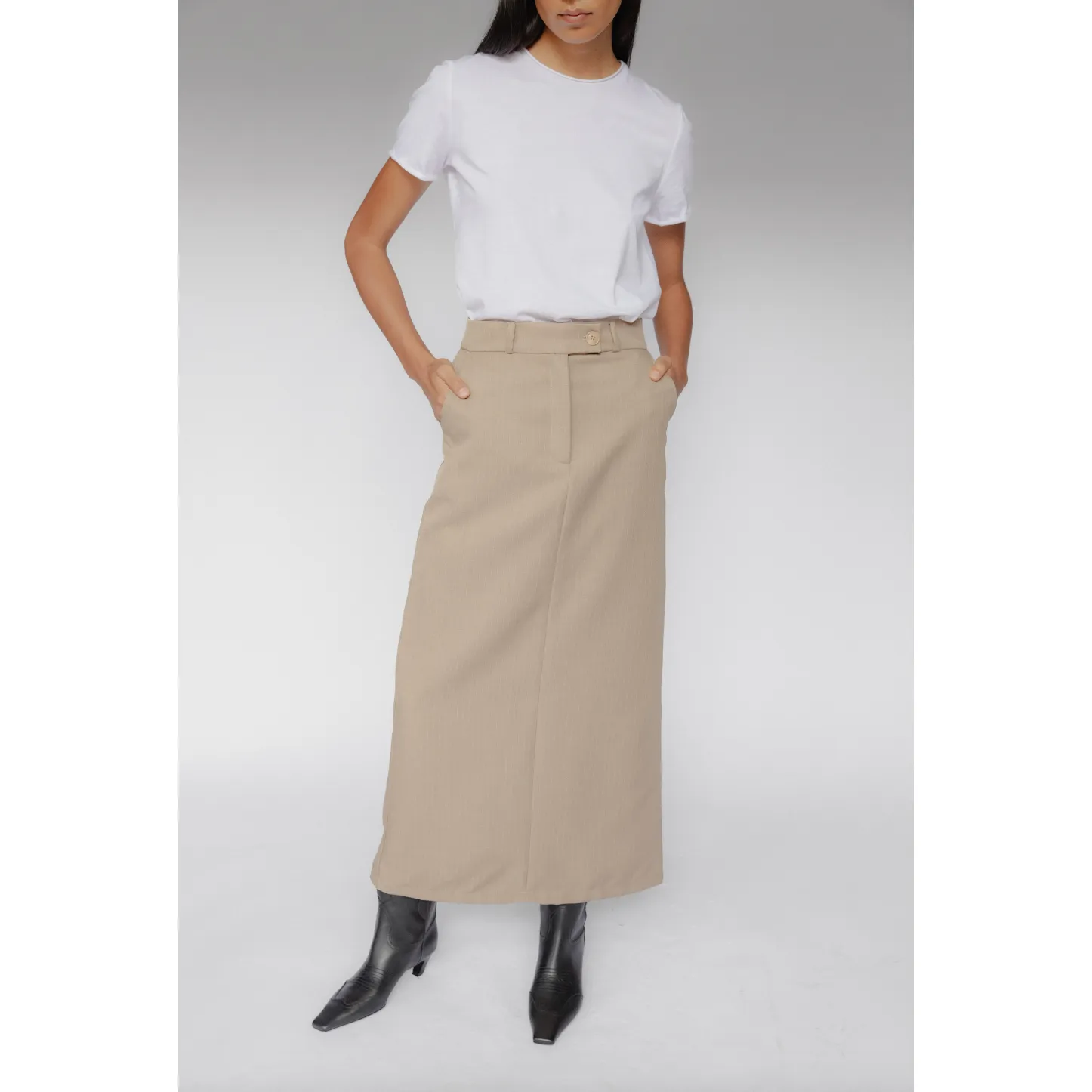 ELENA LONG PENCIL SKIRT