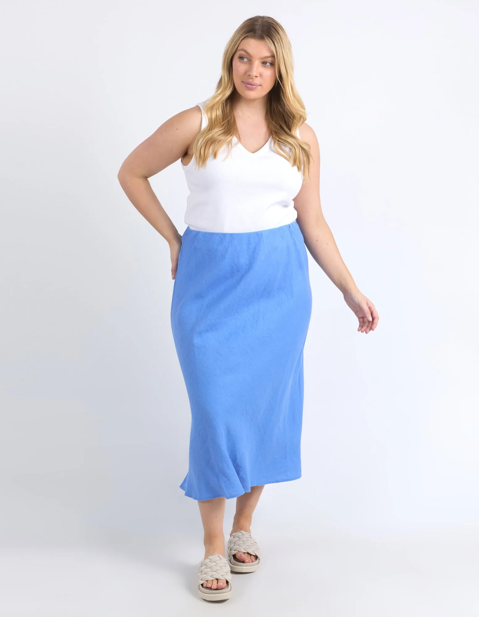 Eleni Skirt Cerulean Blue