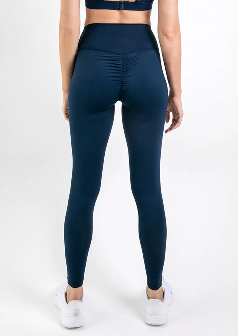 Elevate Touch Scrunch Bum Legging Navy