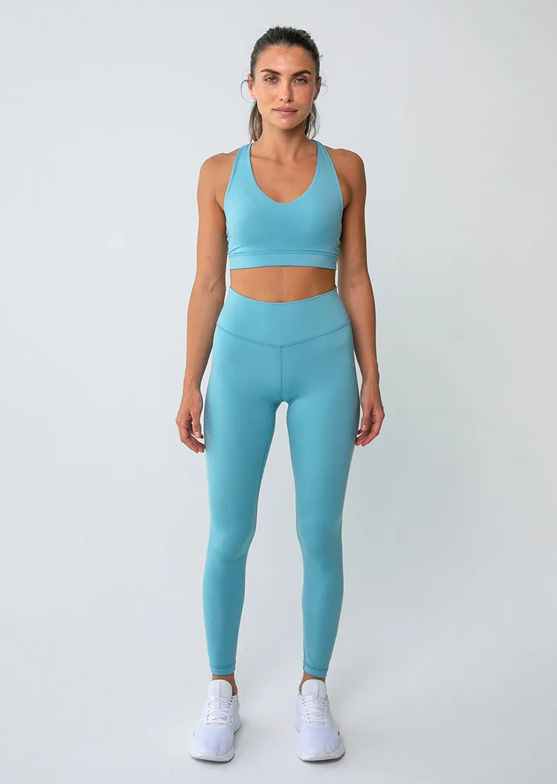 Elevate Touch Scrunch Bum Legging Smoke Blue FINAL SALE