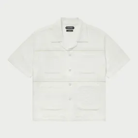 Embroidered Vacation Shirt (White)