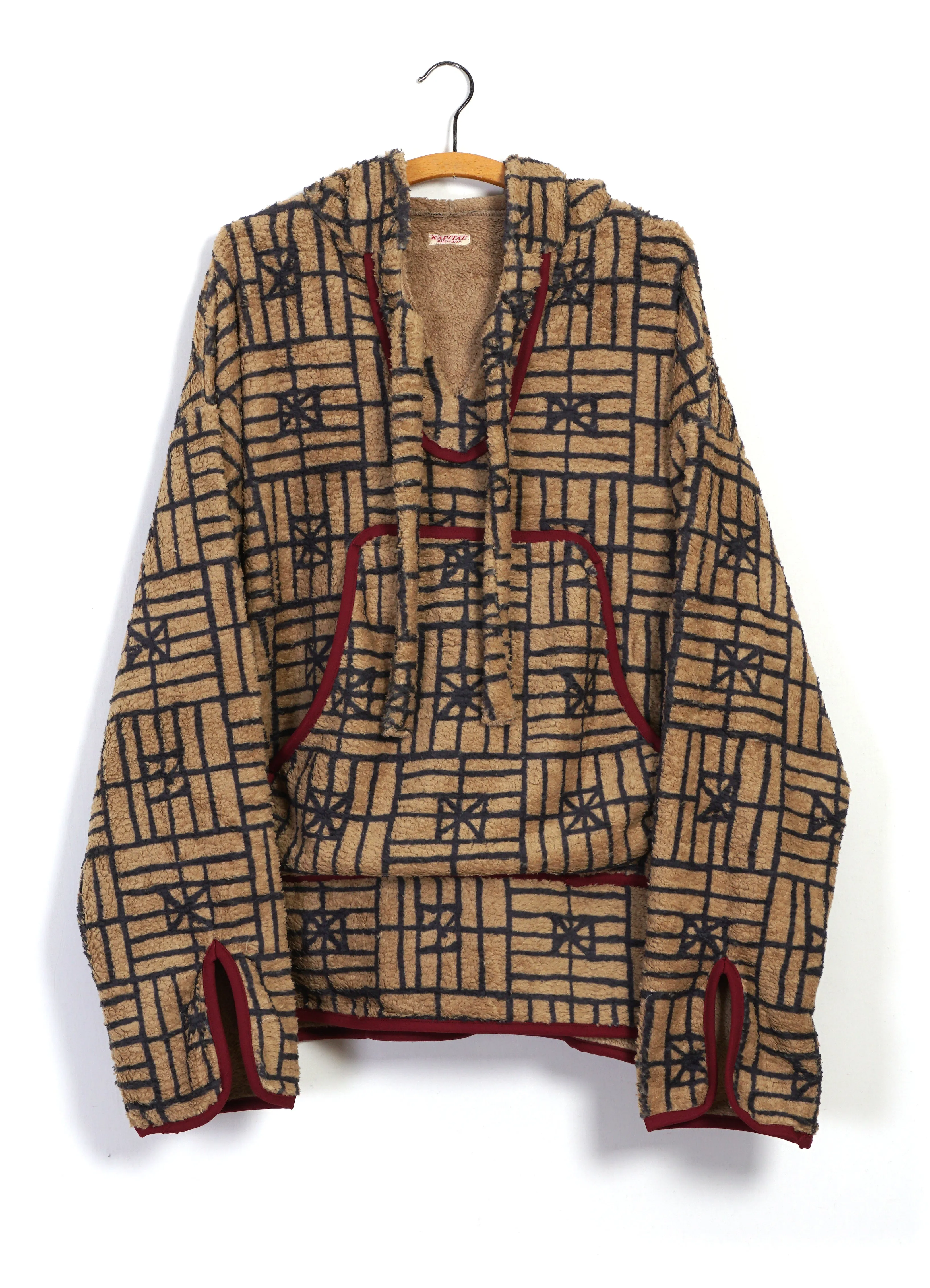 FOLK DOMINO | Baja Fleece Parka | Beige