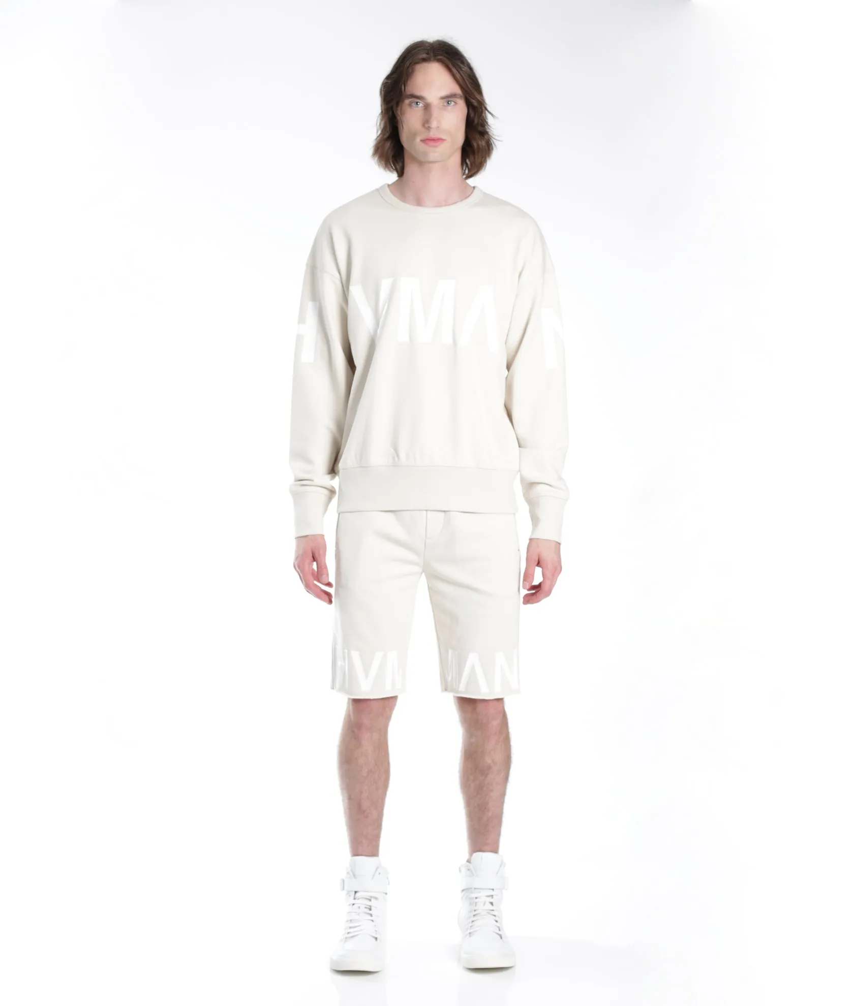 FRENCH TERRY SWEATSHORT IN CREAM