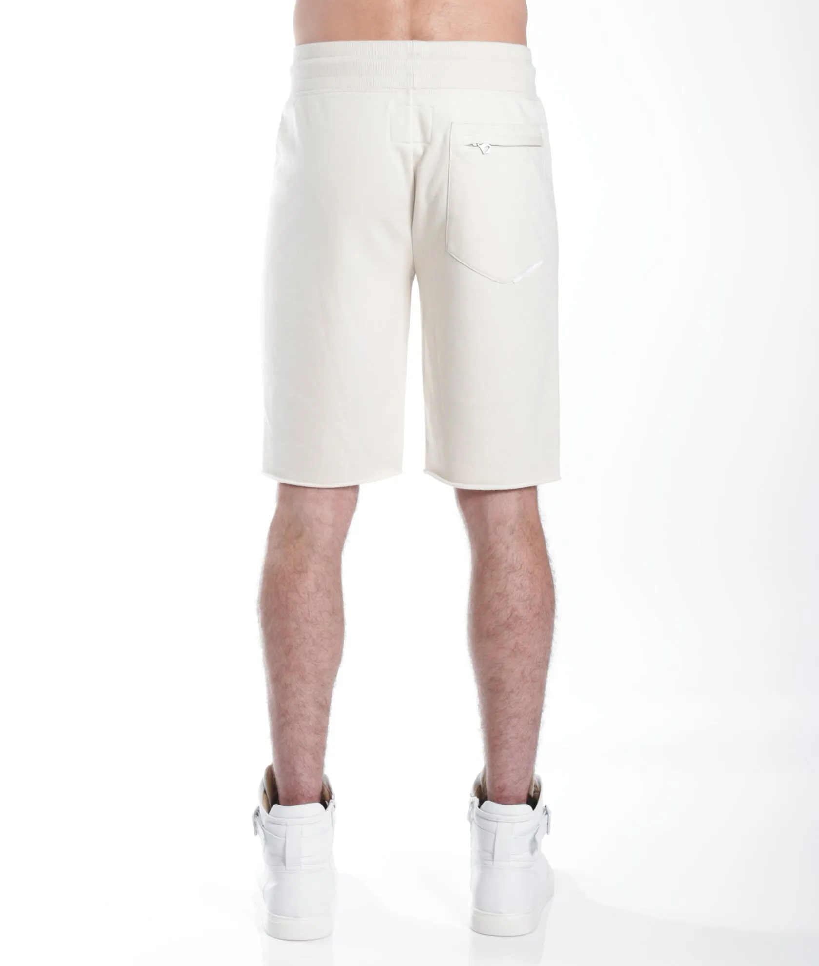 FRENCH TERRY SWEATSHORT IN CREAM