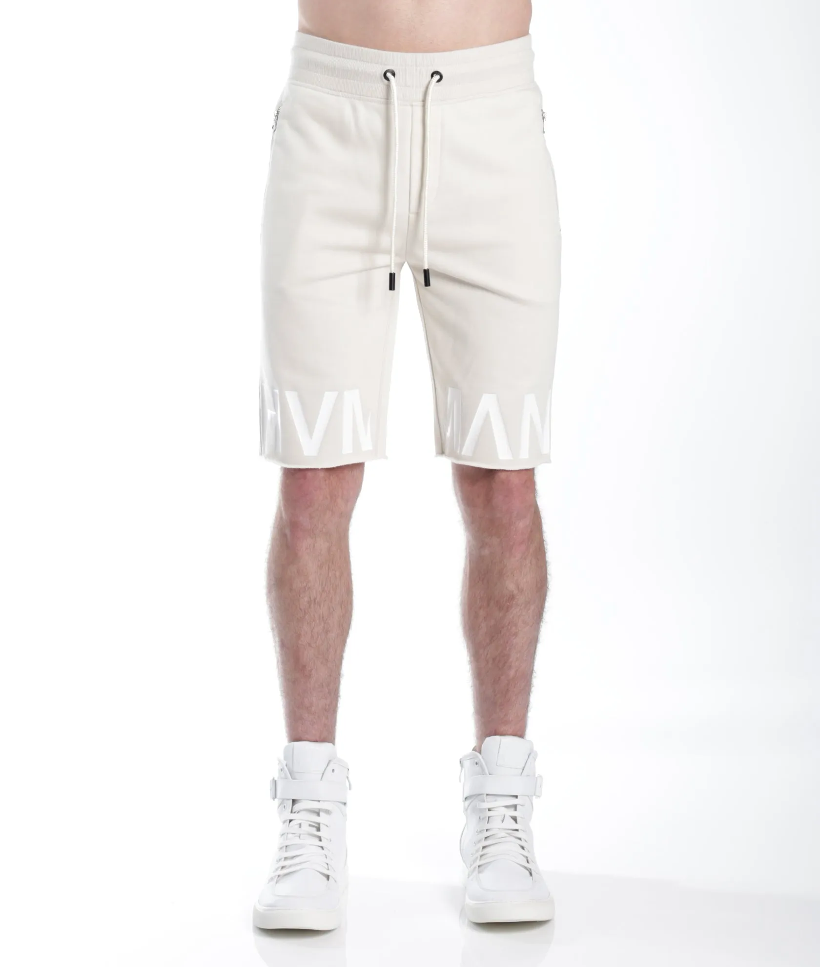 FRENCH TERRY SWEATSHORT IN CREAM