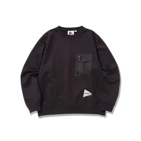 Gramicci x and wander Pocket Sweat Shirt 'Black'