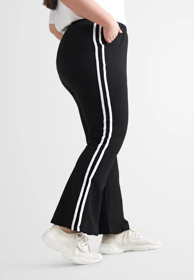 Gwen Athleisure Side Stripe Bootcut Pants