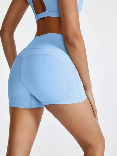 High Waist Active Shorts