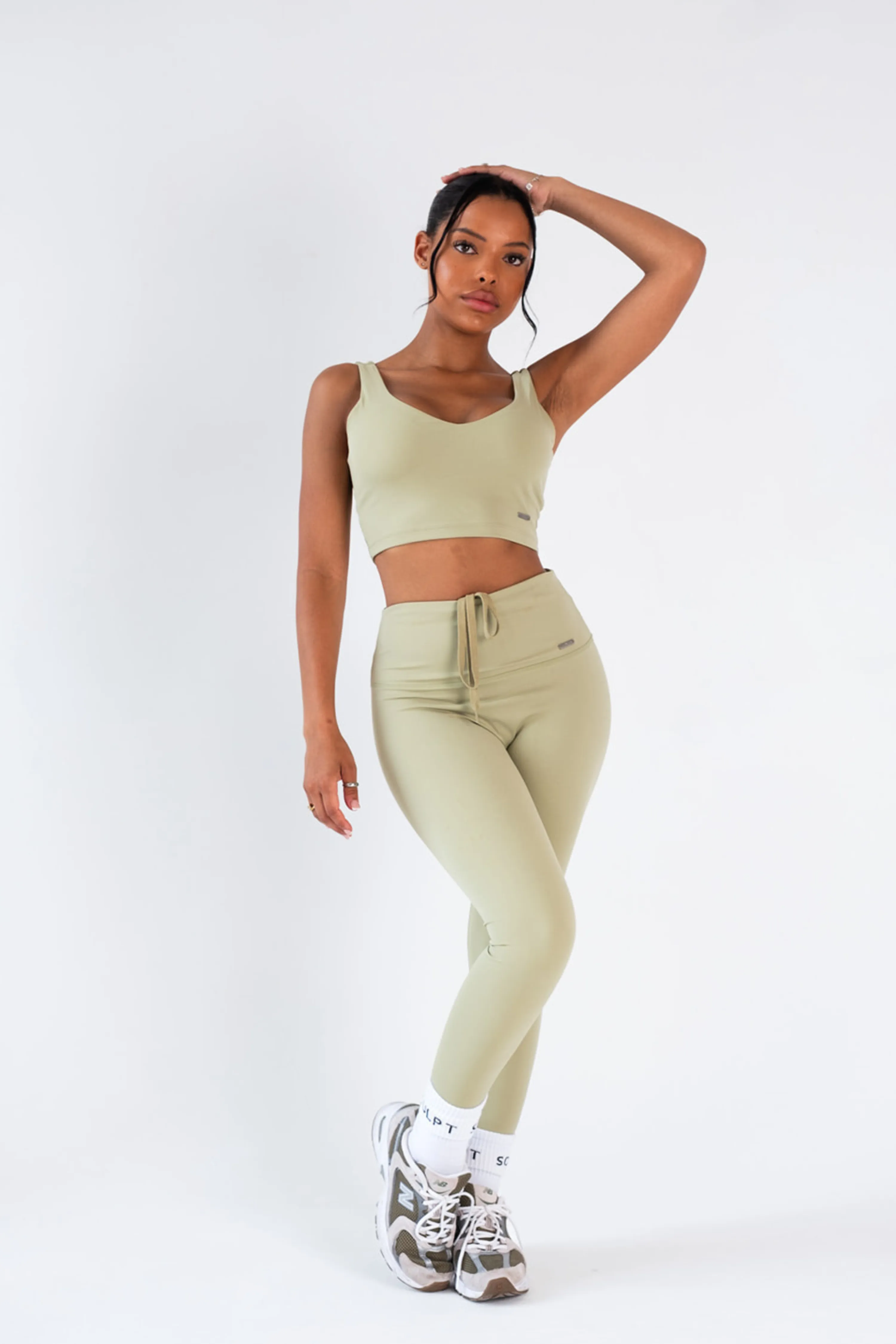 High Waisted Leggings Olive