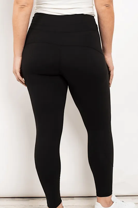 High Waisted Plus Size Black Leggings