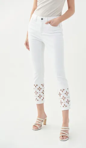 Joseph Ribkoff White Denim Jeans Style 221945