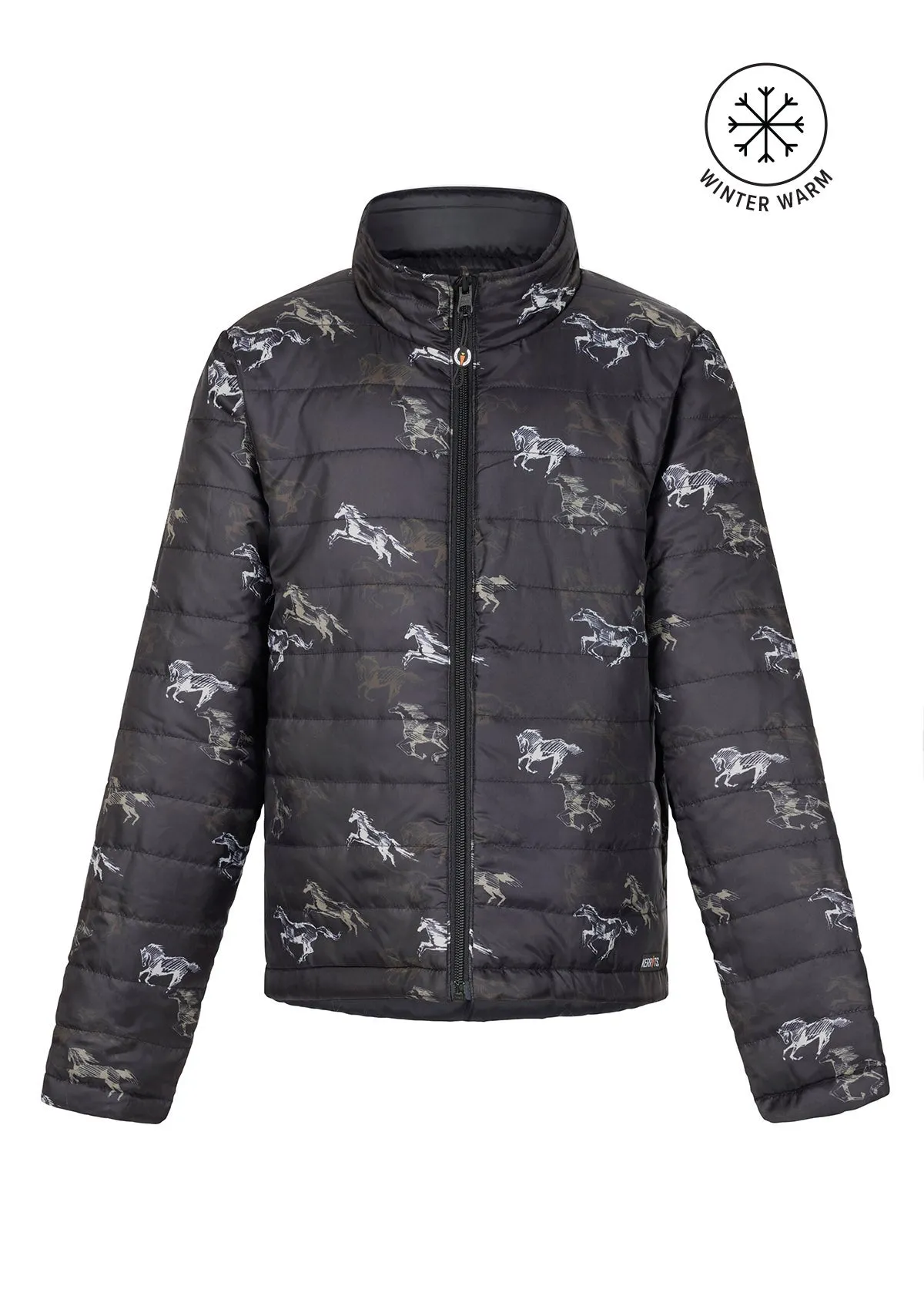 Kids Pony Tracks Reversible Quilted Riding Jacket