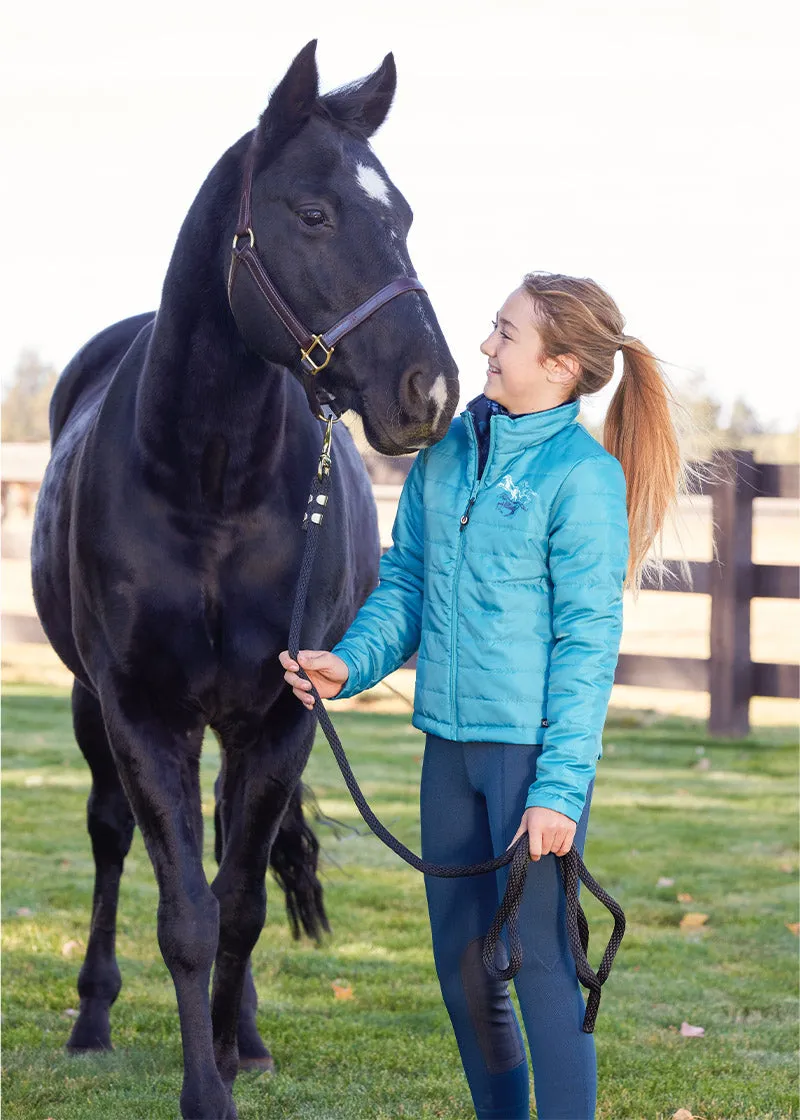 Kids Pony Tracks Reversible Quilted Riding Jacket