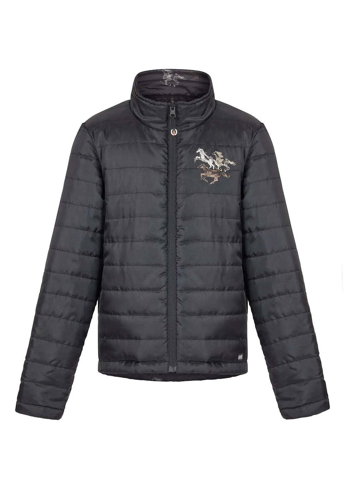 Kids Pony Tracks Reversible Quilted Riding Jacket