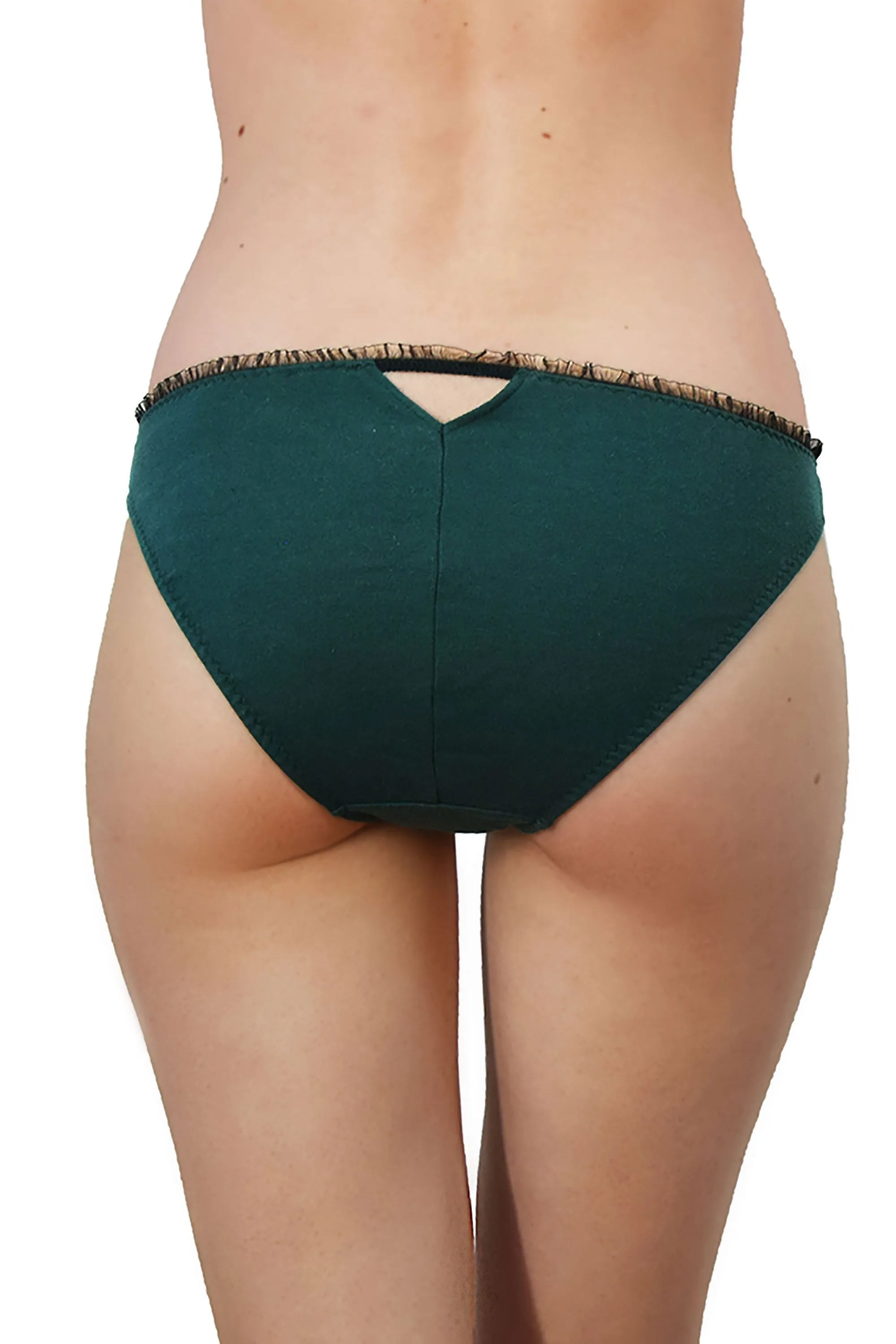 laita panties dark green